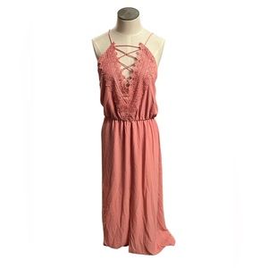 Brand new Socialite Dusty Rose Maxi dress size 8
